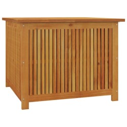 vidaXL Caja de almacenaje de jardín madera maciza acacia 75x75x58 cm