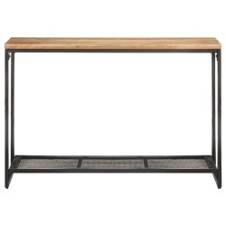 vidaXL Mesa consola de madera maciza de acacia 110x35x75 cm