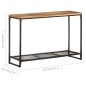 vidaXL Mesa consola de madera maciza de acacia 110x35x75 cm vidaXL Mesa consola de madera maciza de acacia 110x35x75 cm