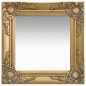 vidaXL Espejo de pared estilo barroco dorado 40x40 cm vidaXL Espejo de pared estilo barroco dorado 40x40 cm