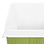 vidaXL Cesta para la ropa sucia de bambú de una sección verde vidaXL Cesta para la ropa sucia de bambú de una sección verde