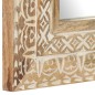 vidaXL Espejo tallado a mano madera maciza de mango 50x50x2,6 cm vidaXL Espejo tallado a mano madera maciza de mango 50x50x2,6 cm