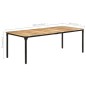 vidaXL Mesa de comedor madera de mango rugosa 220x100x76 cm vidaXL Mesa de comedor madera de mango rugosa 220x100x76 cm