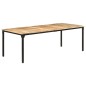 vidaXL Mesa de comedor madera de mango rugosa 220x100x76 cm vidaXL Mesa de comedor madera de mango rugosa 220x100x76 cm