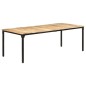 vidaXL Mesa de comedor madera de mango rugosa 220x100x76 cm vidaXL Mesa de comedor madera de mango rugosa 220x100x76 cm