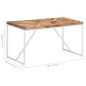 vidaXL Mesa de comedor de madera maciza de mango y acacia 140x70x76 cm vidaXL Mesa de comedor de madera maciza de mango y acacia 140x70x76 cm