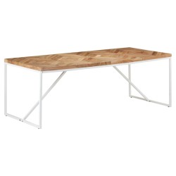 vidaXL Mesa de comedor madera maciza de acacia y mango 200x90x76 cm