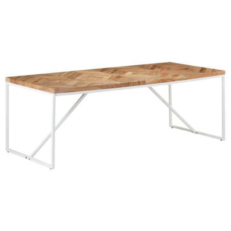 vidaXL Mesa de comedor madera maciza de acacia y mango 200x90x76 cm