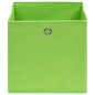 vidaXL Cajas de almacenaje 10 uds tela no tejida verde 28x28x28 cm vidaXL Cajas de almacenaje 10 uds tela no tejida verde 28x28x28 cm