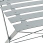 vidaXL Mesa y sillas bistró de jardín 3 piezas acero gris