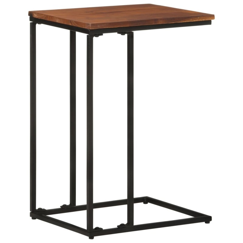 vidaXL Mesa auxiliar de madera maciza de acacia 35x45x65 cm