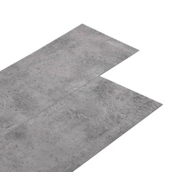 vidaXL Lamas para suelo PVC autoadhesivas 5,21 m² 2 mm marrón  cemento