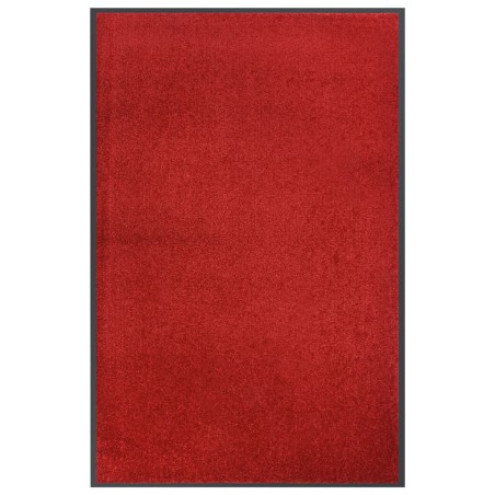 vidaXL Felpudo rojo 80x120 cm