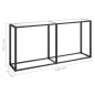 vidaXL Mesa consola vidrio templado transparente 160x35x75,5 cm vidaXL Mesa consola vidrio templado transparente 160x35x75,5 cm