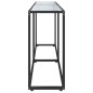 vidaXL Mesa consola vidrio templado mármol blanco 180x35x75,5 cm