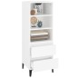 vidaXL Aparador alto madera contrachapada blanco 40x36x110 cm vidaXL Aparador alto madera contrachapada blanco 40x36x110 cm