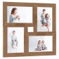 vidaXL Marco de fotos collage para foto 4x(10x15 cm) marrón claro MDF vidaXL Marco de fotos collage para foto 4x(10x15 cm) marrón claro MDF