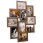 vidaXL Marco collage para fotos 10x(13x18 cm) marrón claro MDF vidaXL Marco collage para fotos 10x(13x18 cm) marrón claro MDF