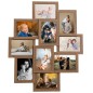 vidaXL Marco collage para fotos 10x(13x18 cm) marrón claro MDF vidaXL Marco collage para fotos 10x(13x18 cm) marrón claro MDF