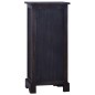 vidaXL Cómoda de madera maciza de caoba negro claro 45x35x100 cm vidaXL Cómoda de madera maciza de caoba negro claro 45x35x100 cm