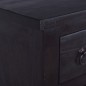 vidaXL Cómoda de madera maciza de caoba negro claro 45x35x100 cm vidaXL Cómoda de madera maciza de caoba negro claro 45x35x100 cm