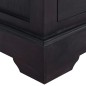 vidaXL Cómoda de madera maciza de caoba negro claro 45x35x100 cm vidaXL Cómoda de madera maciza de caoba negro claro 45x35x100 cm