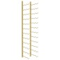 vidaXL Botellero de pared para 36 botellas hierro dorado vidaXL Botellero de pared para 36 botellas hierro dorado