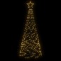 vidaXL Árbol de Navidad cónico 200 LED blanco cálido 70x180 cm vidaXL Árbol de Navidad cónico 200 LED blanco cálido 70x180 cm