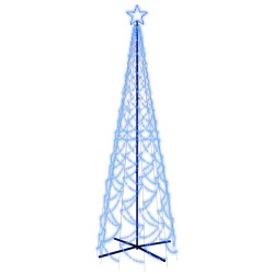vidaXL Árbol de Navidad cónico 500 LED azul 100x300 cm