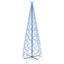 vidaXL Árbol de Navidad cónico 1400 LED azul 160x500 cm