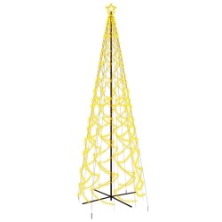 vidaXL Árbol de Navidad cónico 1400 LED blanco cálido 160x500 cm