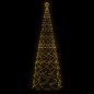vidaXL Árbol de Navidad cónico 1400 LED blanco cálido 160x500 cm