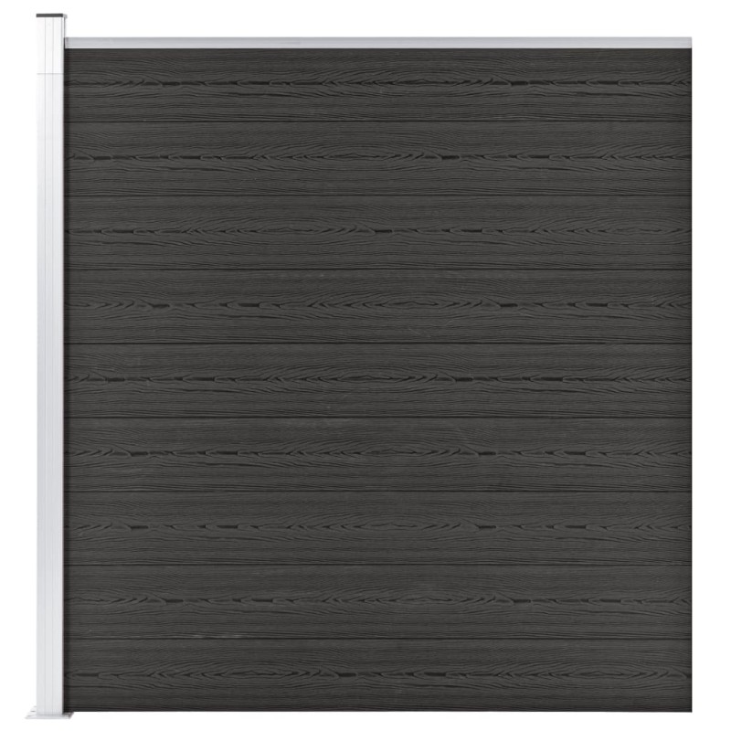 vidaXL Valla de jardín de WPC gris 175x186 cm vidaXL Valla de jardín de WPC gris 175x186 cm