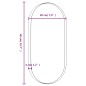 vidaXL Espejo de pared ovalado negro 20x40 cm vidaXL Espejo de pared ovalado negro 20x40 cm