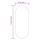 vidaXL Espejo de pared ovalado dorado 60x25 cm vidaXL Espejo de pared ovalado dorado 60x25 cm
