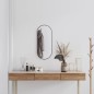 vidaXL Espejo de pared ovalado negro 70x30 cm vidaXL Espejo de pared ovalado negro 70x30 cm