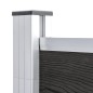 vidaXL Valla de jardín de WPC gris 175x186 cm vidaXL Valla de jardín de WPC gris 175x186 cm