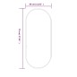 vidaXL Espejo de pared ovalado negro 70x30 cm vidaXL Espejo de pared ovalado negro 70x30 cm