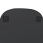 vidaXL Espejo de pared negro 80x50 cm vidaXL Espejo de pared negro 80x50 cm