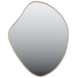 vidaXL Espejo de pared dorado 60x50 cm