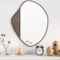 vidaXL Espejo de pared negro 60x50 cm vidaXL Espejo de pared negro 60x50 cm