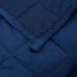 vidaXL Manta con peso tela azul 220x260 cm 15 kg vidaXL Manta con peso tela azul 220x260 cm 15 kg