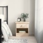 vidaXL Mesita de noche ALTA madera maciza de pino 43x35x40,5 cm vidaXL Mesita de noche ALTA madera maciza de pino 43x35x40,5 cm