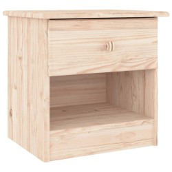 vidaXL Mesita de noche ALTA madera maciza de pino 43x35x40,5 cm