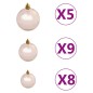 vidaXL Árbol de Navidad artificial con luces y bolas 620 ramas 180 cm vidaXL Árbol de Navidad artificial con luces y bolas 620 ramas 180 cm