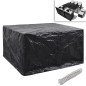 vidaXL Fundas muebles de jardín 2 uds 6 pers 8 ojales ratán 172x113cm vidaXL Fundas muebles de jardín 2 uds 6 pers 8 ojales ratán 172x113cm