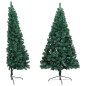 vidaXL Medio árbol de Navidad con luces y bolas verde 180 cm vidaXL Medio árbol de Navidad con luces y bolas verde 180 cm
