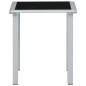 vidaXL Tumbonas con mesita 2 unidades aluminio color crema vidaXL Tumbonas con mesita 2 unidades aluminio color crema