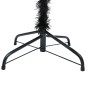 vidaXL Árbol de Navidad preiluminado con luces y bolas negro 150 cm