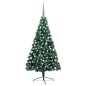 vidaXL Medio árbol de Navidad con luces y bolas verde 210 cm vidaXL Medio árbol de Navidad con luces y bolas verde 210 cm